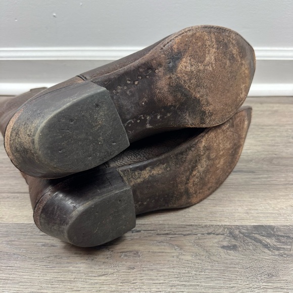 Nocona Leather Cowboy Boots Men’s Size 12 Dark Brown Western Boot - Picture 7 of 12